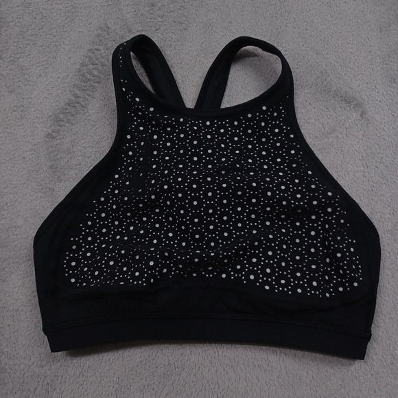 Lululemon Bra Womens 4 Black Color Me Quick Activewear SPort - Picture 1 of 5